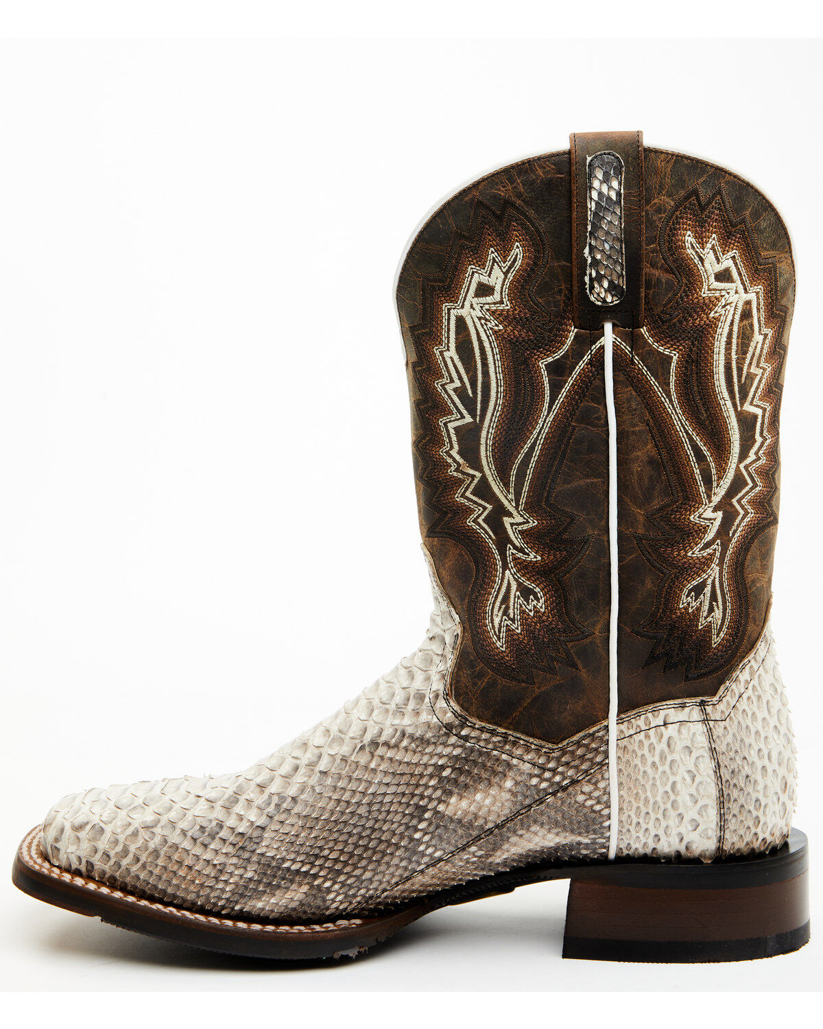 Dan Post Men's Brutus Exotic Python Western Performance Boots - Broad Square Toe