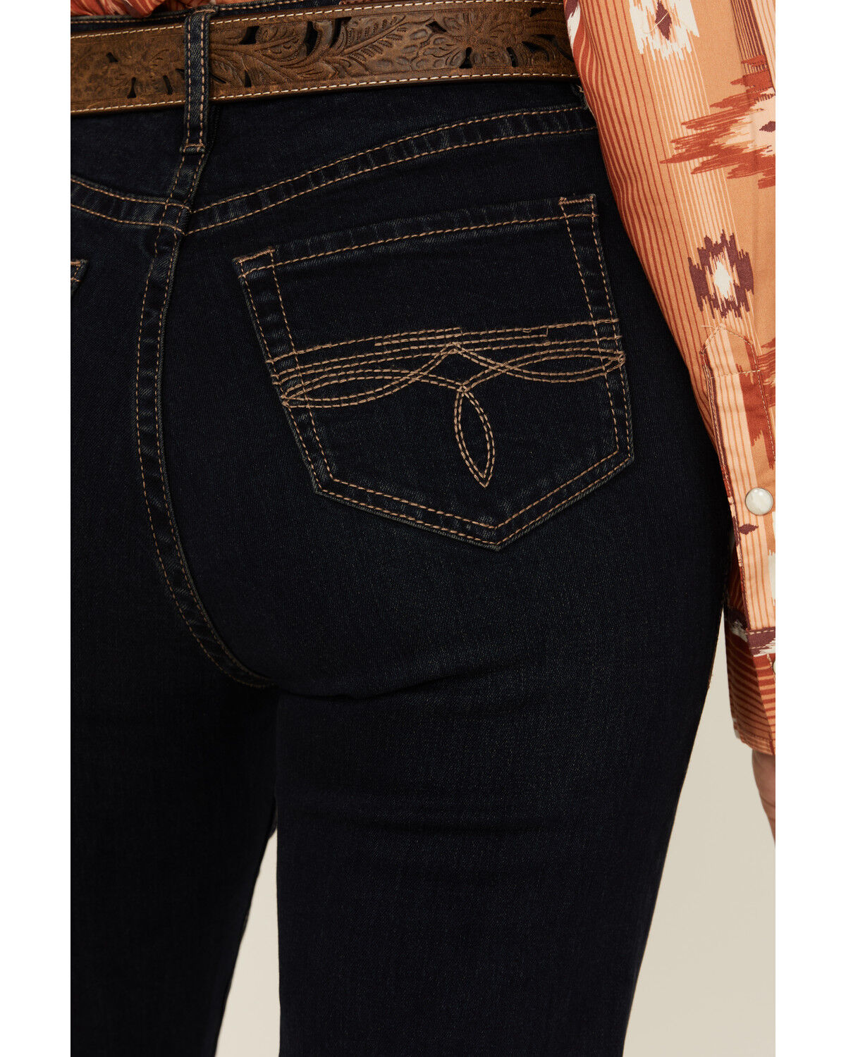 Rock & Roll Denim Women's Dark Wash High Rise Bootcut Stretch Denim Jeans