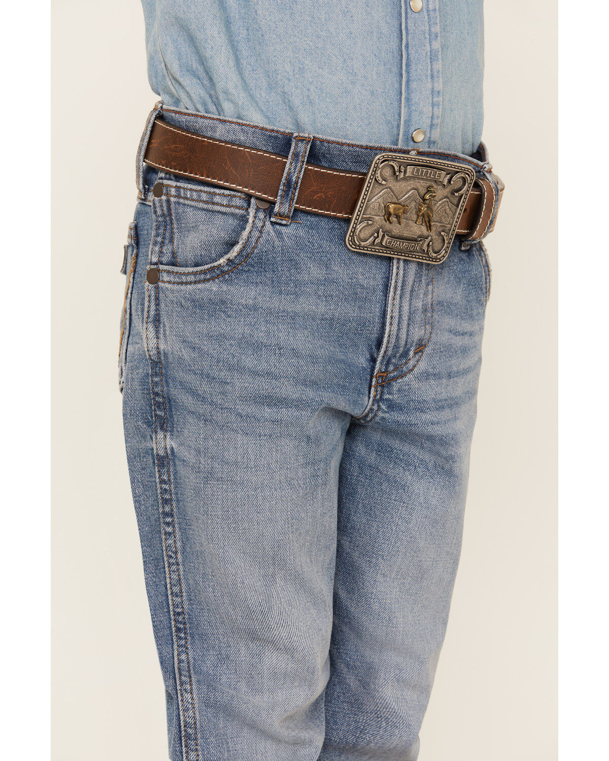Wrangler Boys' Medium Wash Slim Straight Jeans