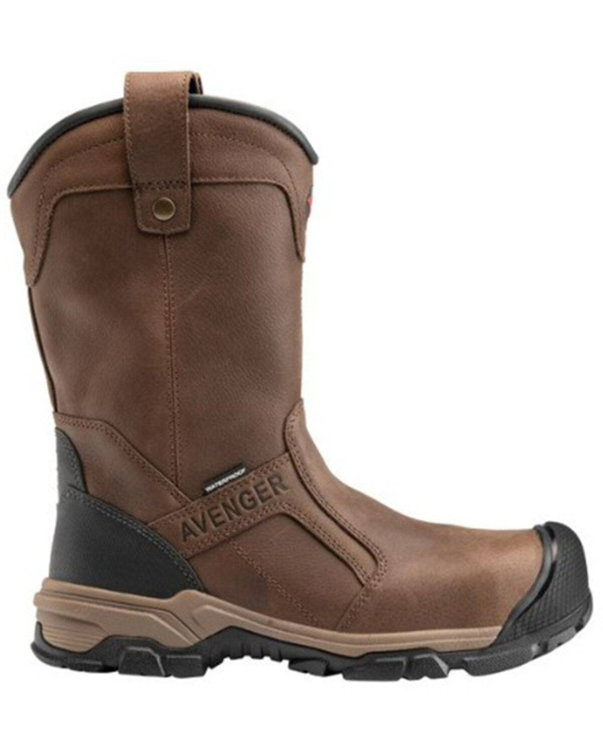 Avenger Men's Ripsaw Waterproof PR Pull On Work Boot - Aluminum Protective Toe