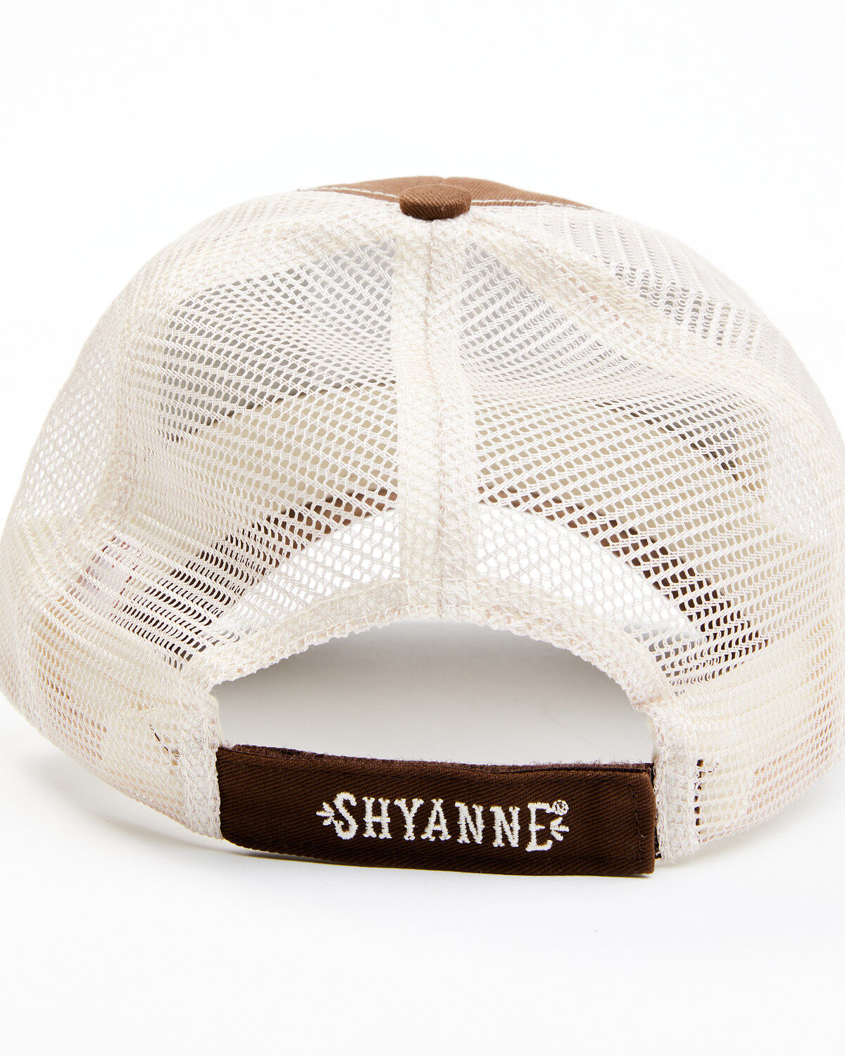 Shyanne Women's Serape Floral Steerhead Patch Mesh-Back Ball Cap