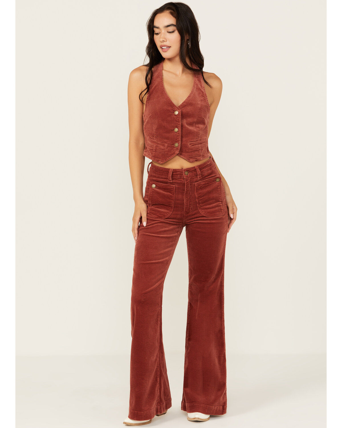 Rolla's Women's East Coast High Rise Corduroy Flare Pants