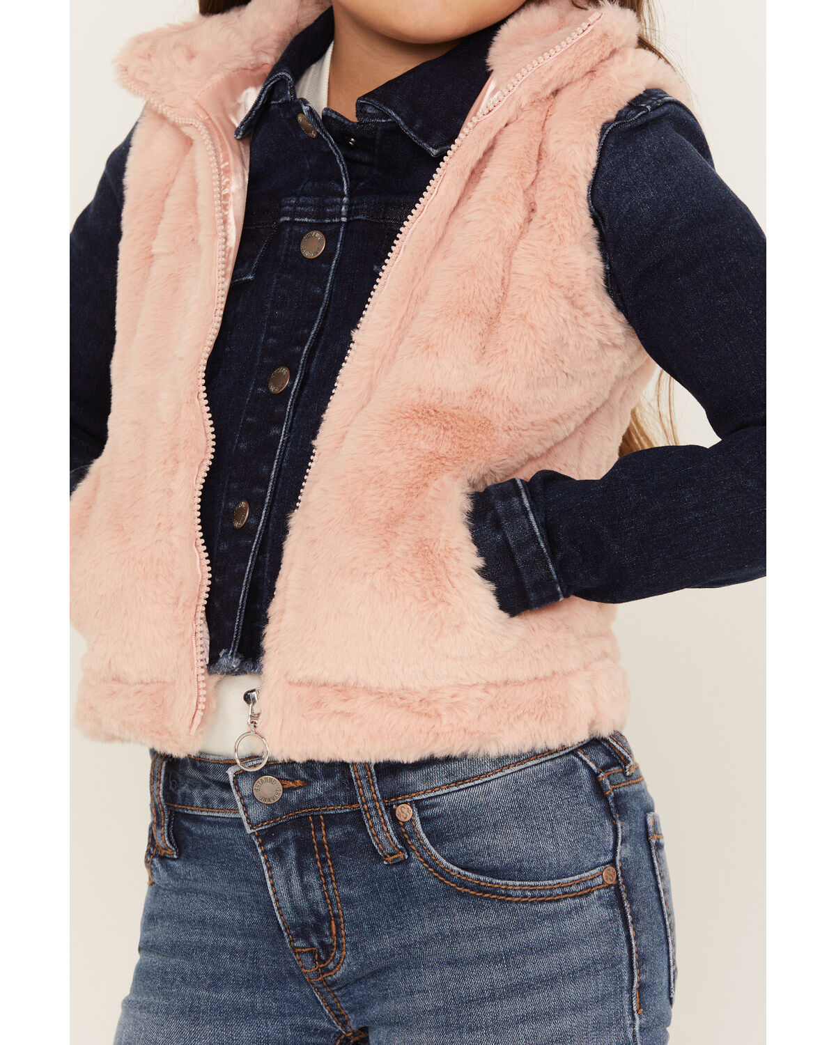 Urban Republic Girls' Faux Fur Vest