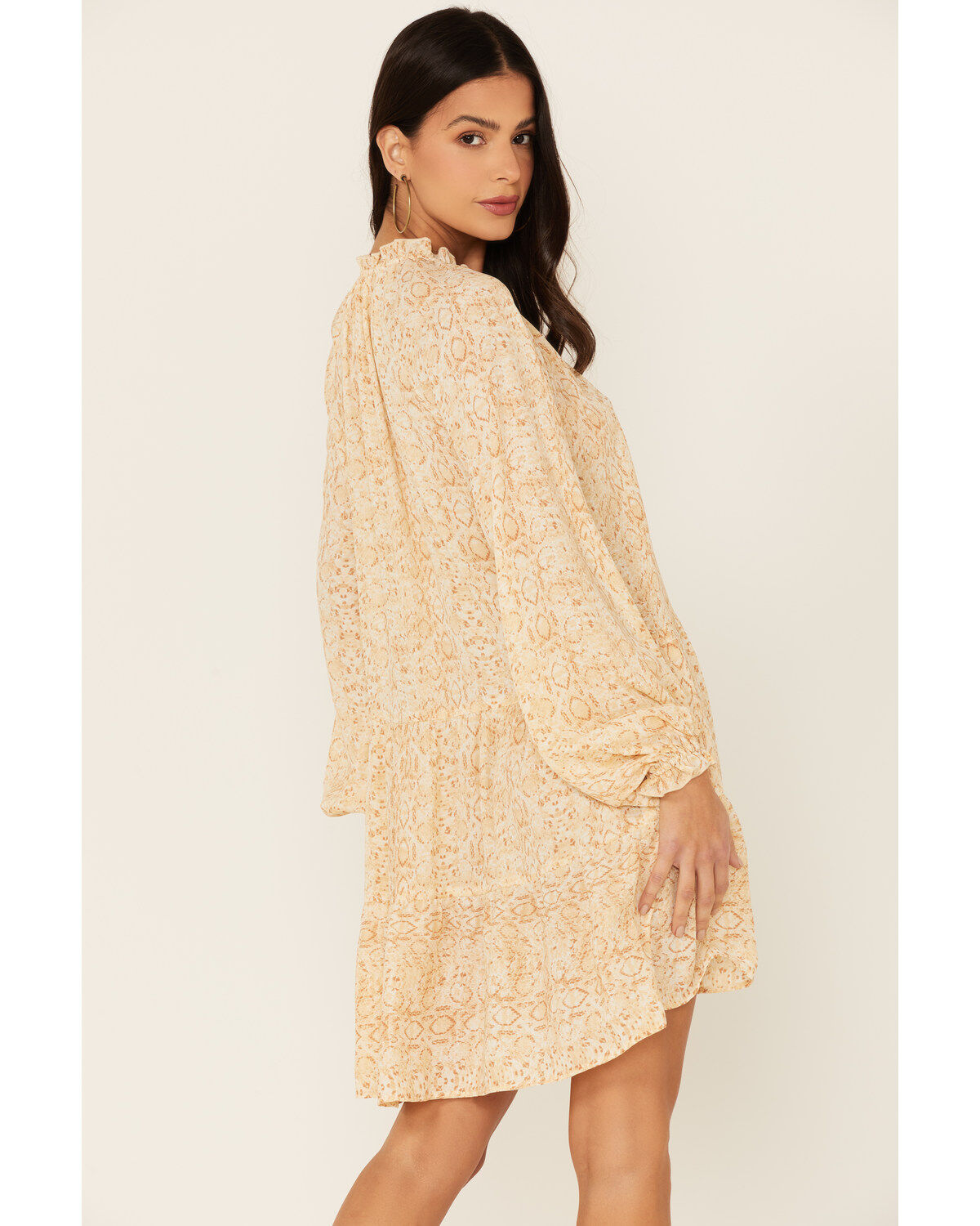 Show Me Your Mumu Multicolored Snake Print Birdie Mini Dress