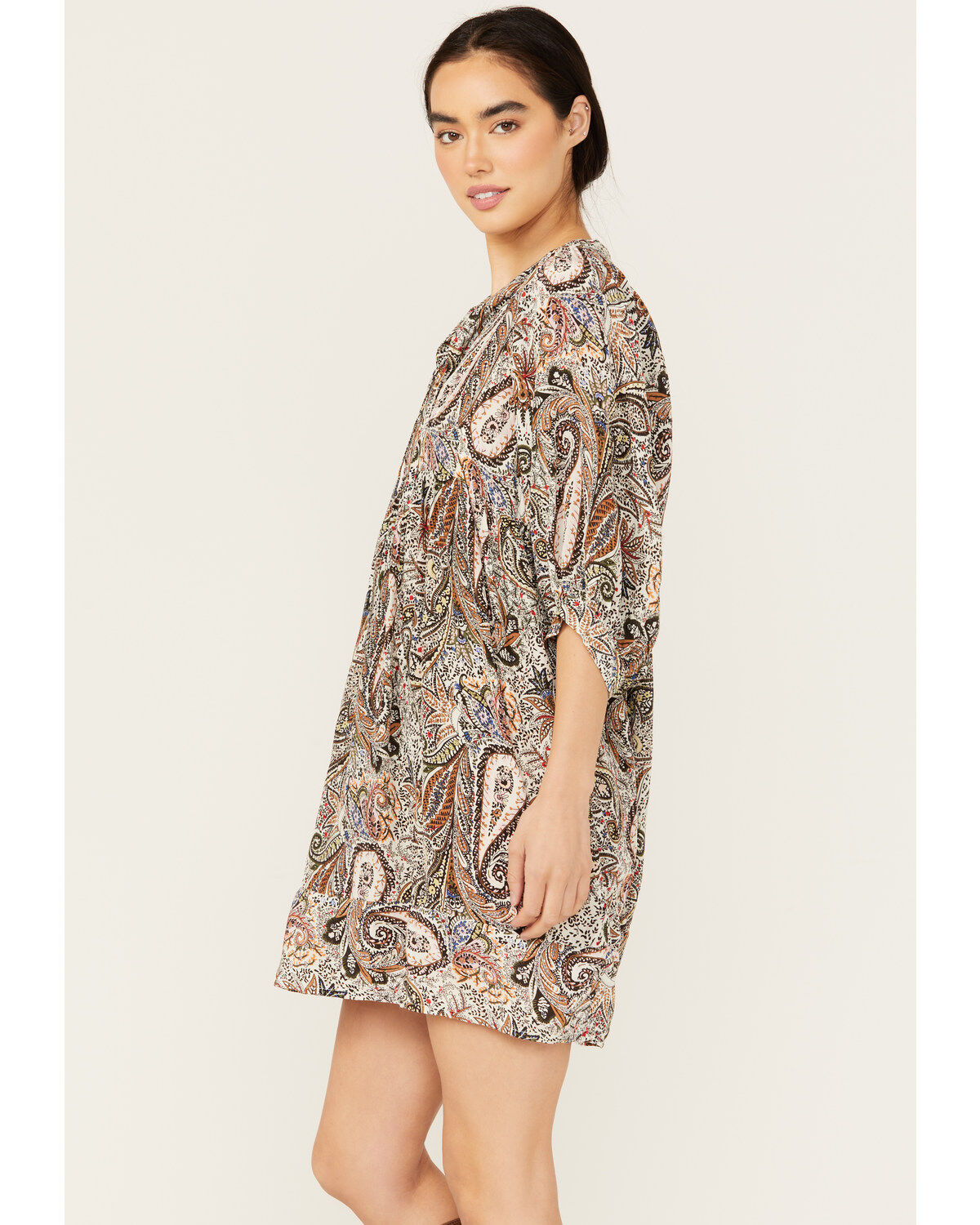 Revel Women's Paisley Print Mini Dress
