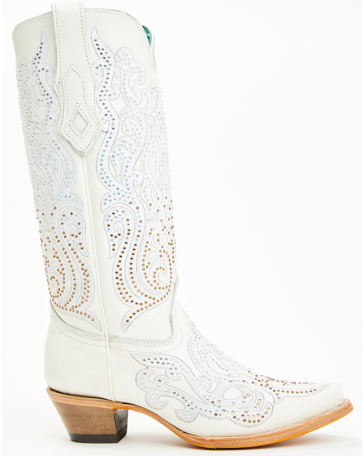 Corral Women's Crystal Embroidered Western Boots - Snip Toe