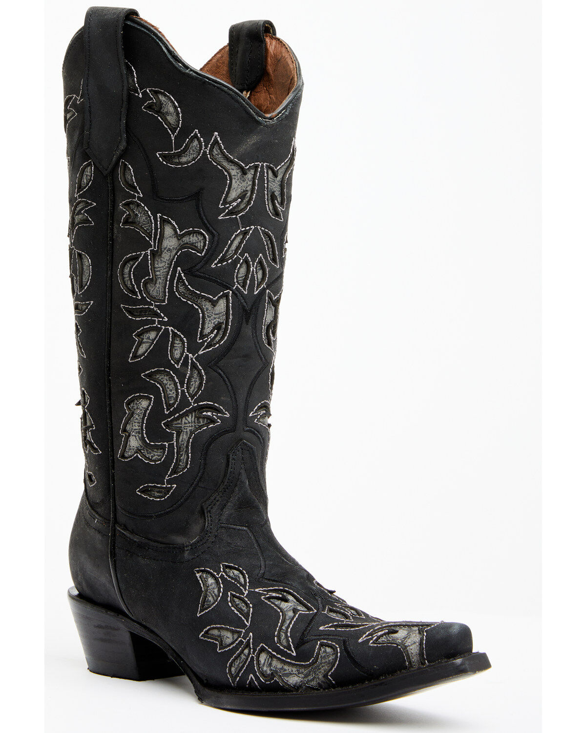 Circle G Women's Inlay Western Boots - Snip Toe