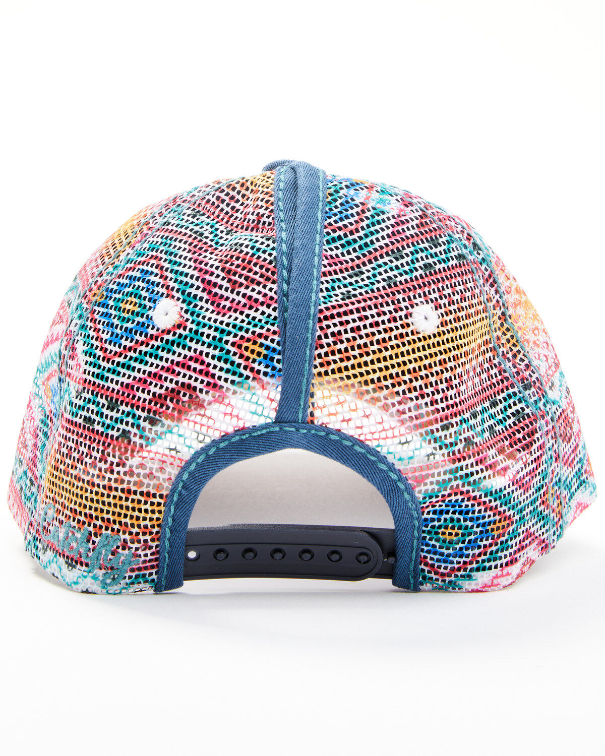 Catchfly Women's Southwestern Print Ponytail Ball Cap