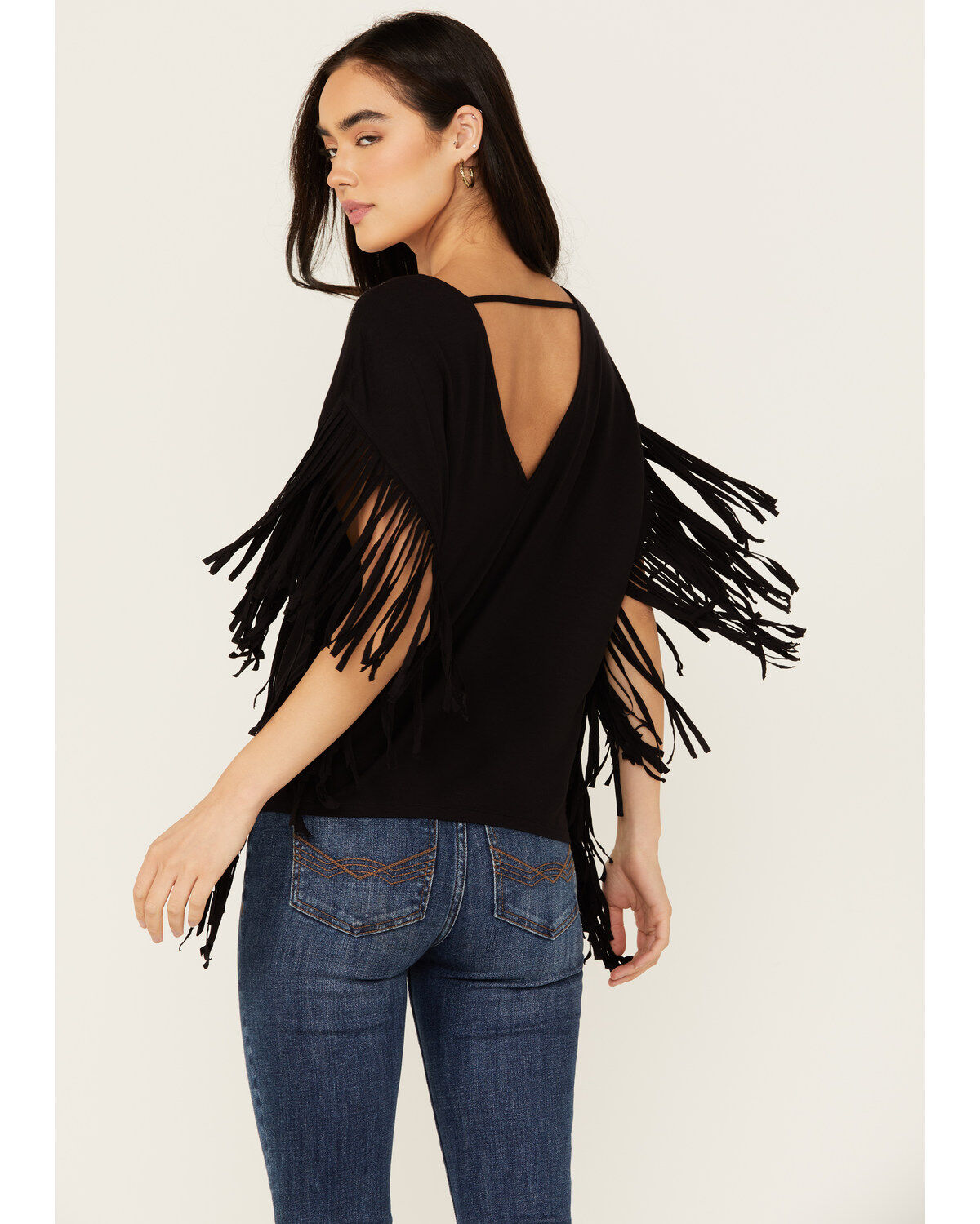 Idyllwind Women's Milner Fringe Short Sleeve Studded Shirt