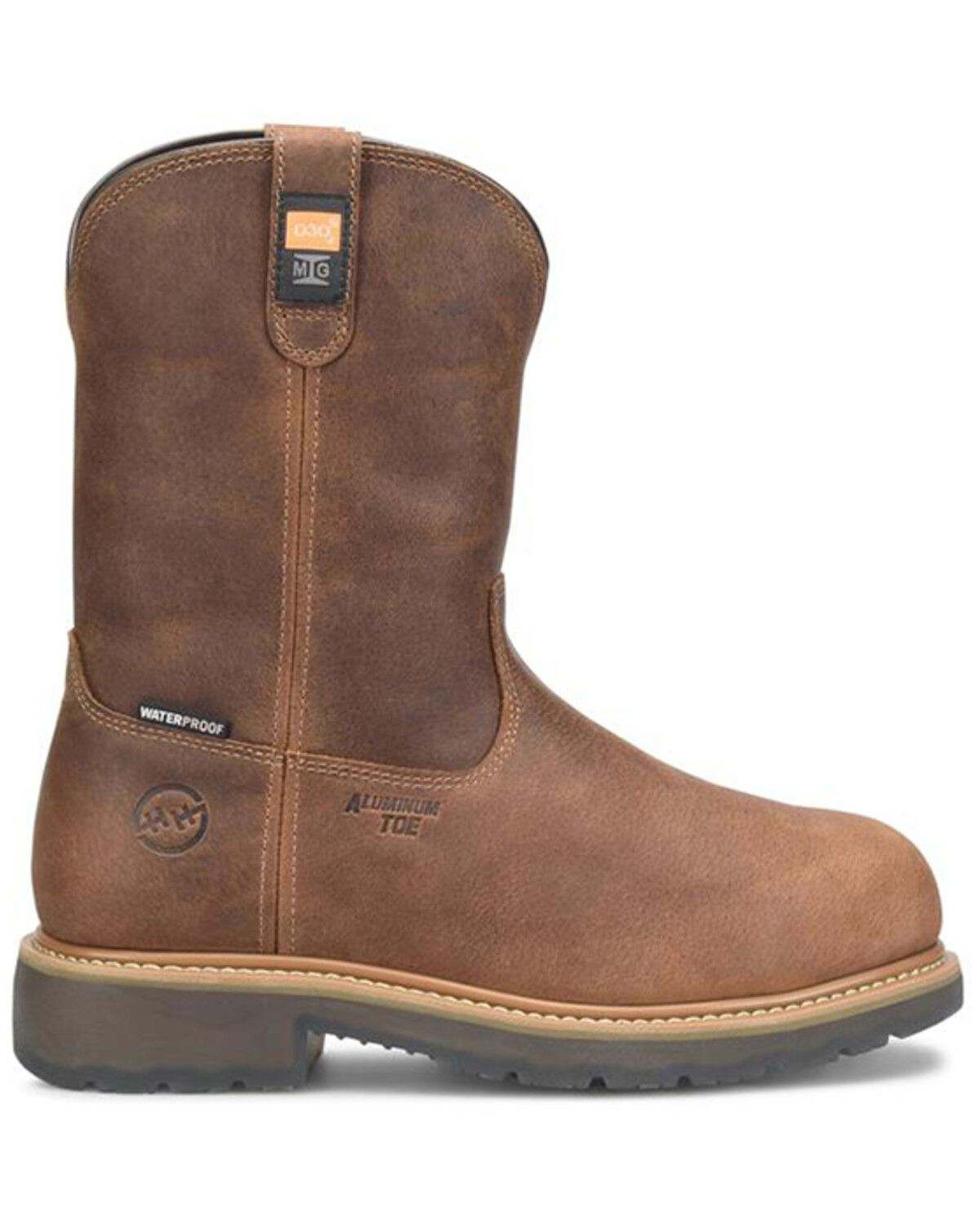 Double H Men's 10" Boss Waterproof Wellington Work Boots - Round Toe