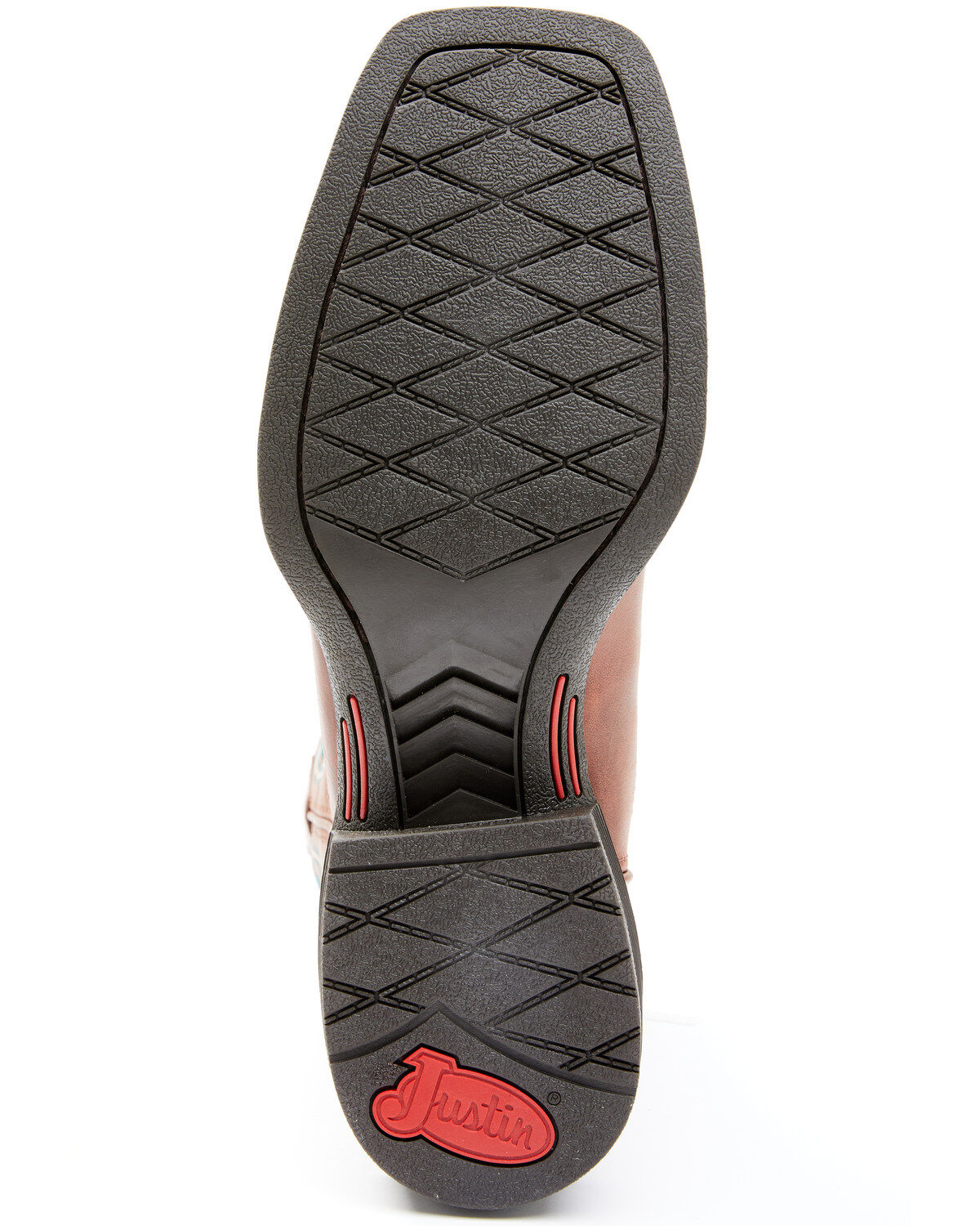 Justin Men's Brandy Bowline Cowhide Leather Western Boot - Broad Square Toe