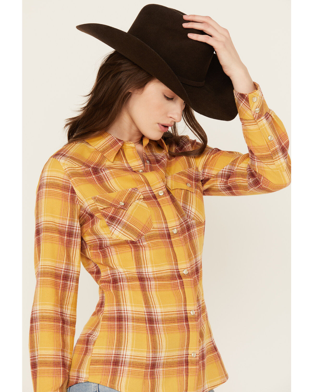 Wrangler Retro Women's Boot Barn Exclusive Long Sleeve Snap Flannel Shirt