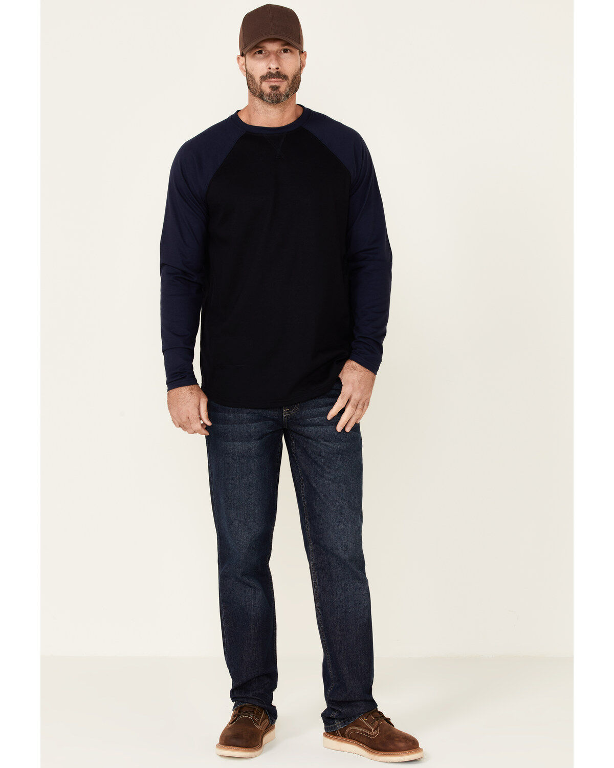 Cody James Men's FR Blocked Baseball Long Sleeve Work Shirt
