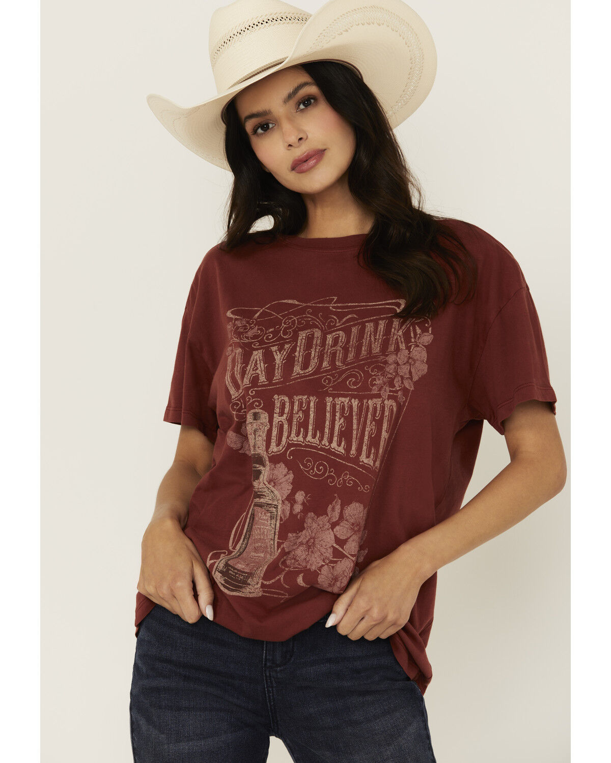 Cleo + Wolf Women's Day Drink Believer Short Sleeve Graphic Tee