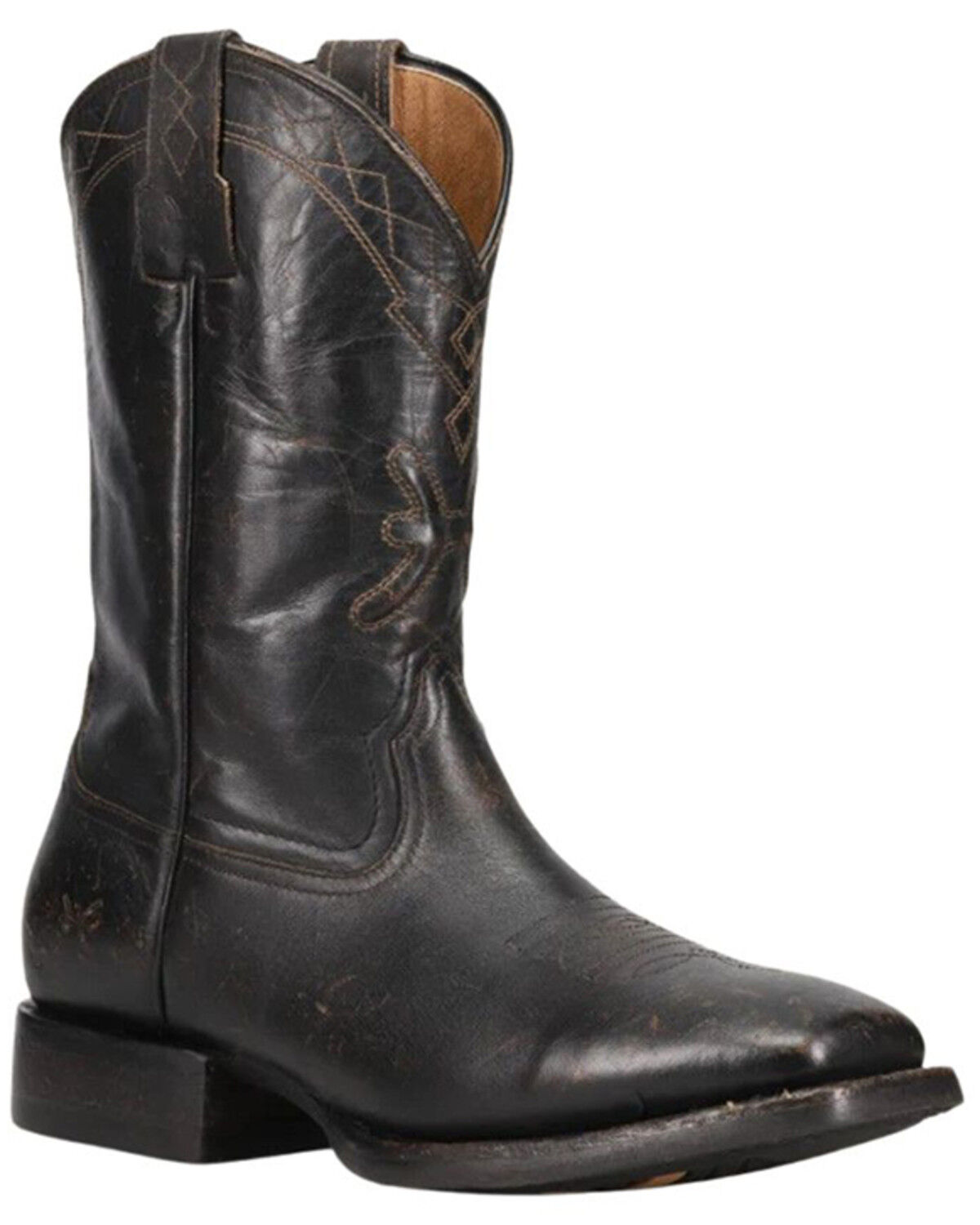Frye Men's Hauser Logo Stitch Western Boots - Broad Square Toe