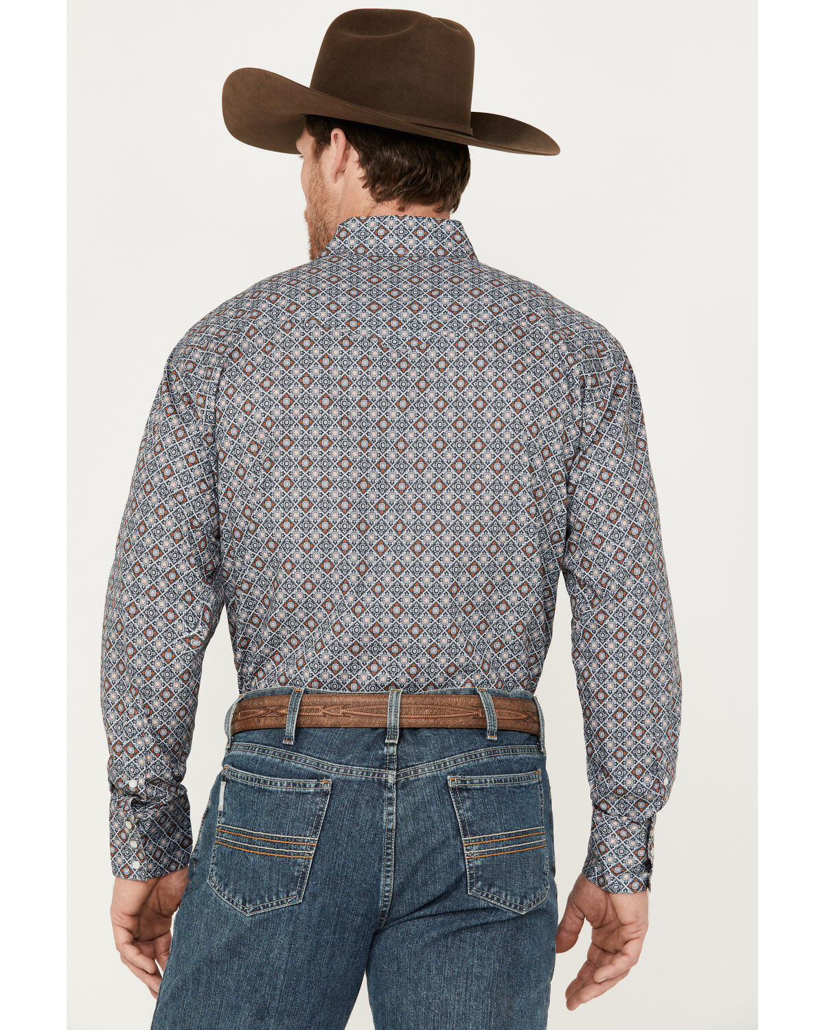 Roper Men's Amarillo Medallion Long Sleeve Western Snap Shirt