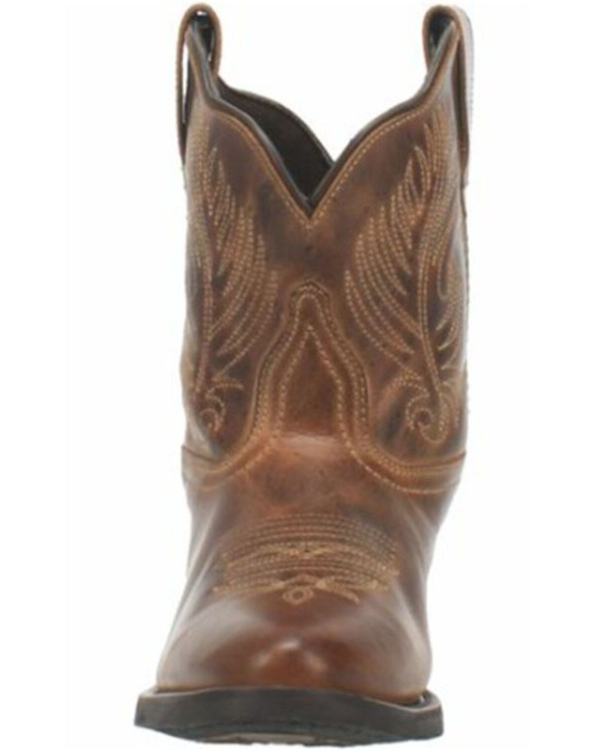 Laredo Women's Brown Shortie Western Booties - Round Toe
