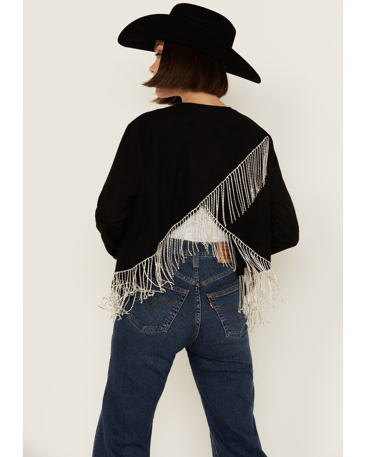 Vocal Women's Rhinestone Fringe Jacket
