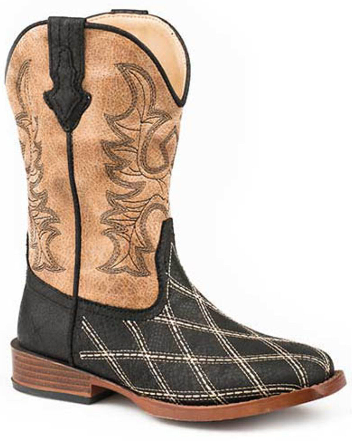 Roper Boys' Embroidery Foot Western Boots - Square Toe
