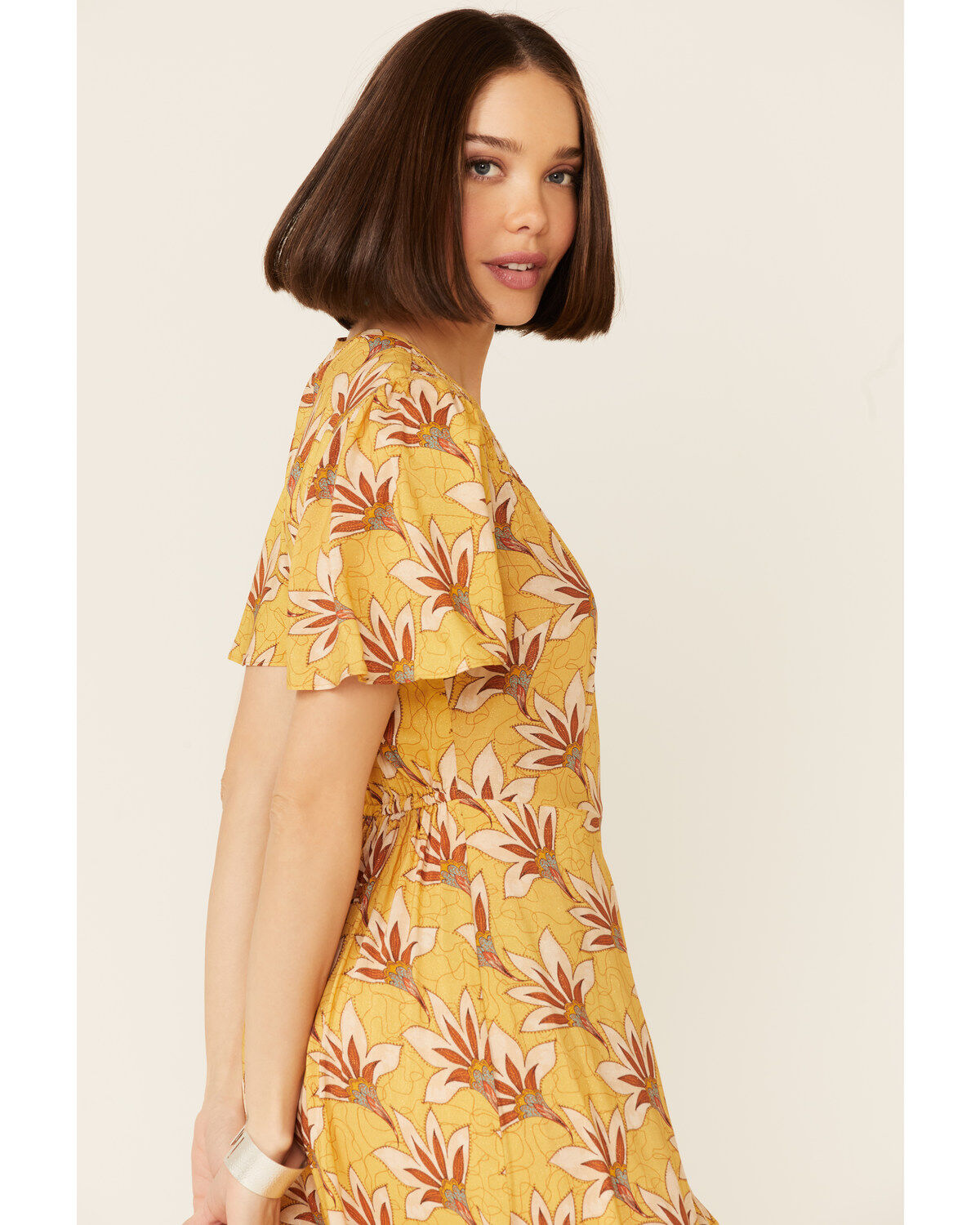 Band Of The Free Women's Floral Amelie Midi Dress