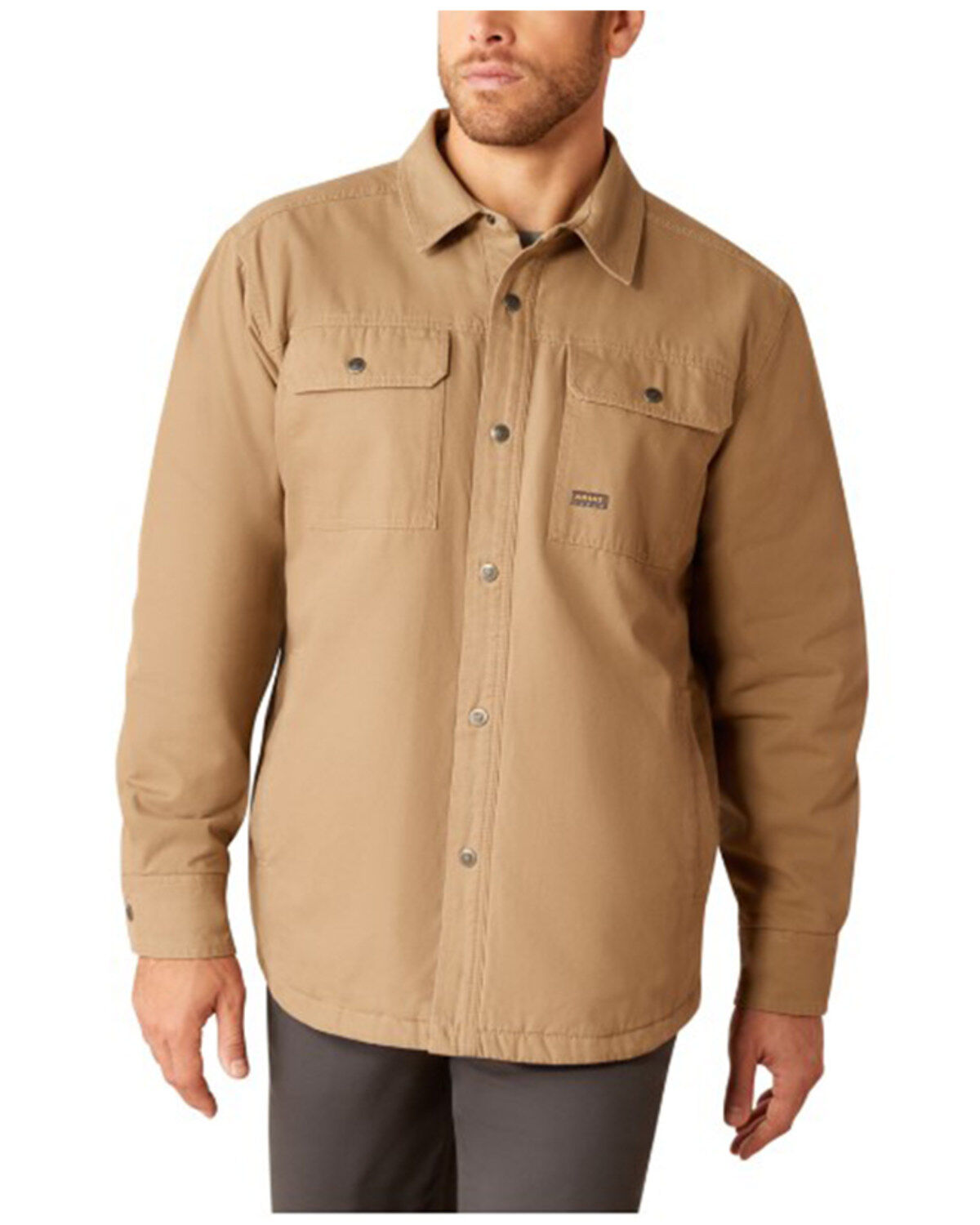 Ariat Men's Rebar Canvas Long Sleeve Snap Shirt Jacket