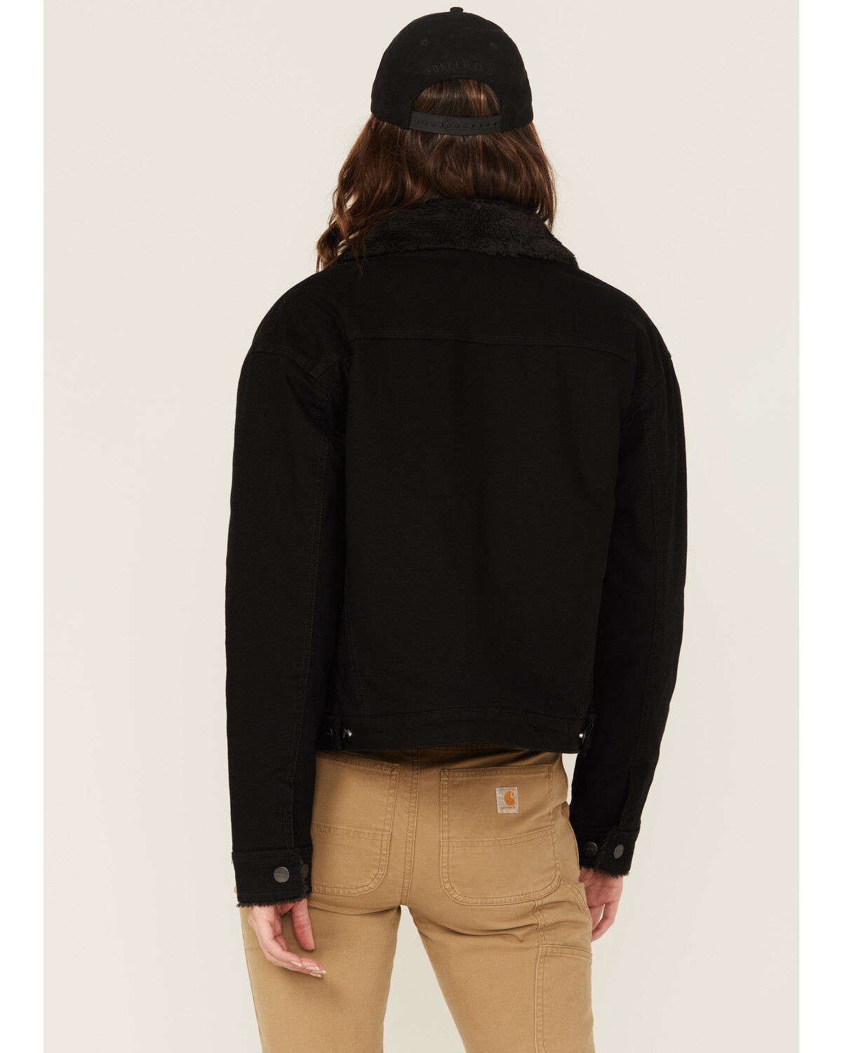 Carhartt Women's Rugged FleX&trade; Loose Fit Canvas Sherpa Lined Work Jacket