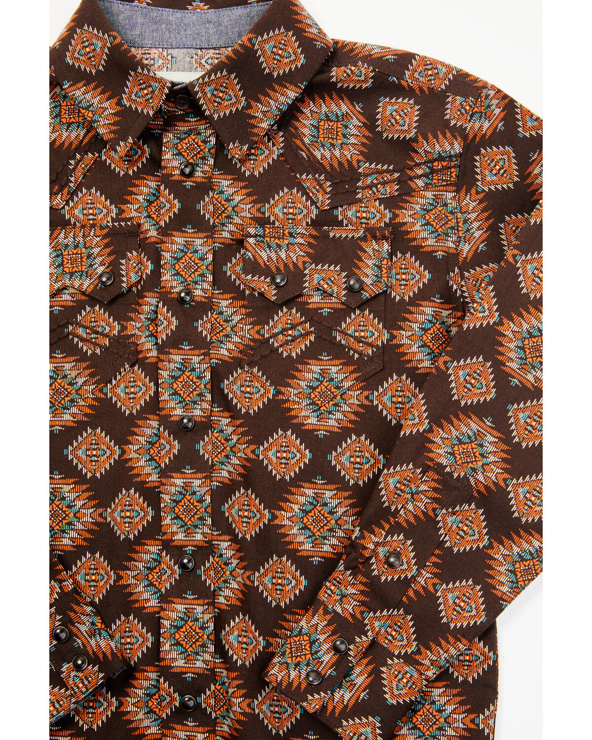 Cody James Toddler Boys' Bite The Bullet Southwestern Print Long Sleeve Western Shirt