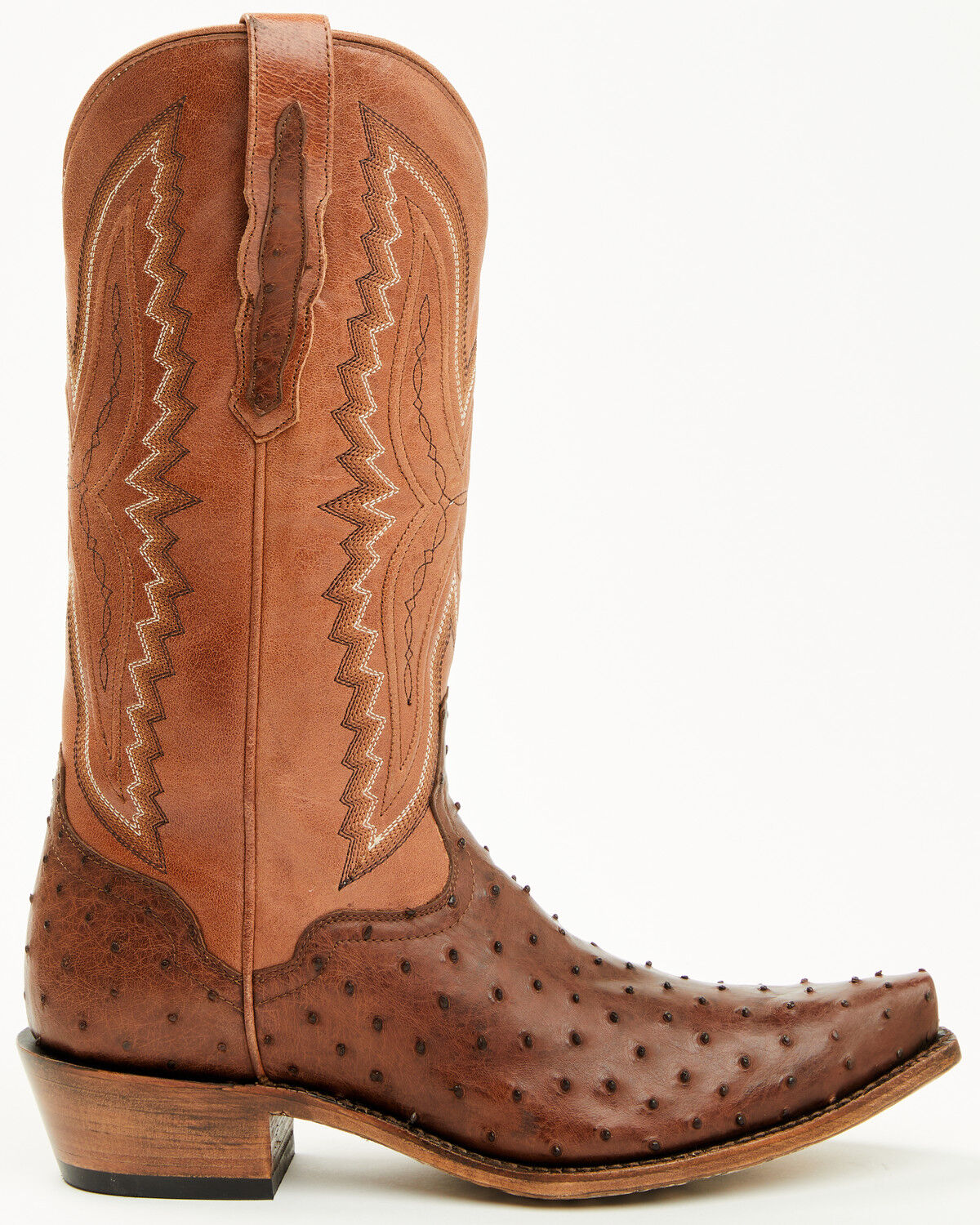El Dorado Women's Camille Exotic Ostrich Tall Western Boots - Snip Toe