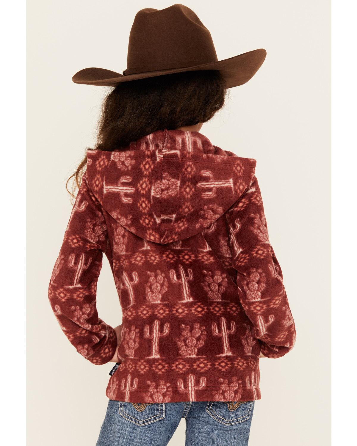 Wrangler Girls' Cacti Hooded Pullover