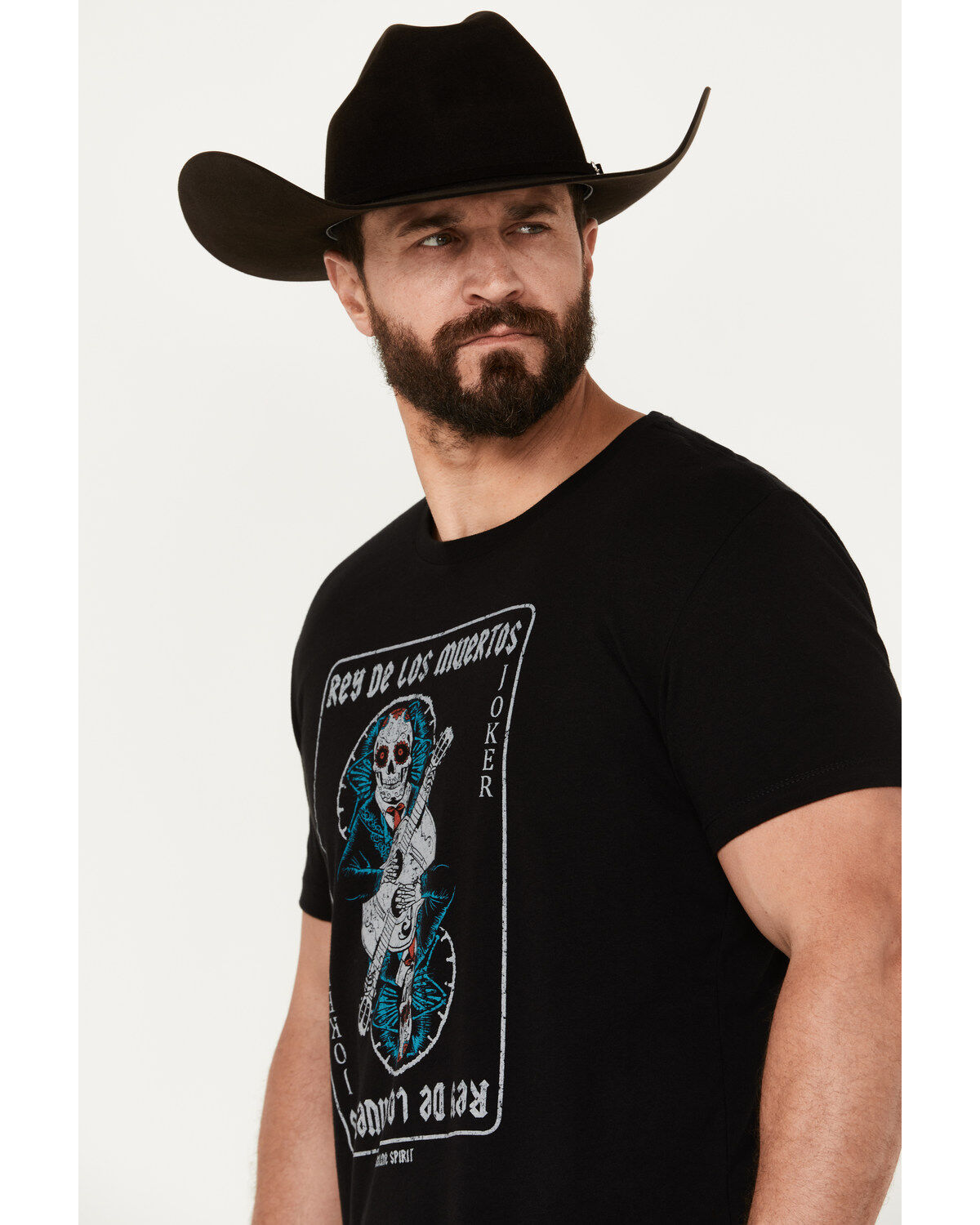 Moonshine Spirit Men's Guitar Cards Short Sleeve Graphic T-Shirt