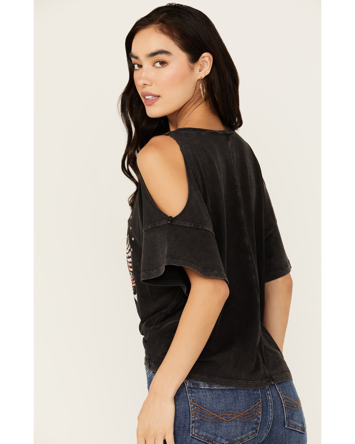 White Crow Women's Freebird Cold Shoulder Graphic Tee