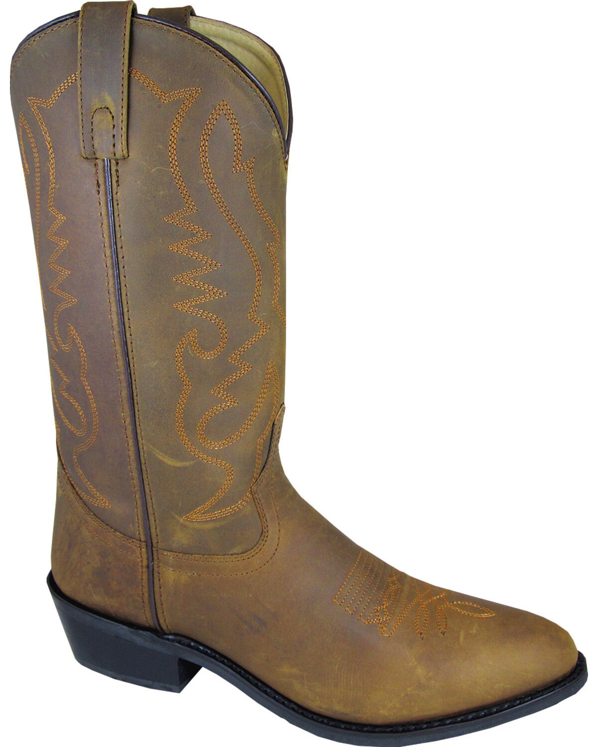 Smoky Mountain Men's Distressed Denver Western Boots - Round Toe