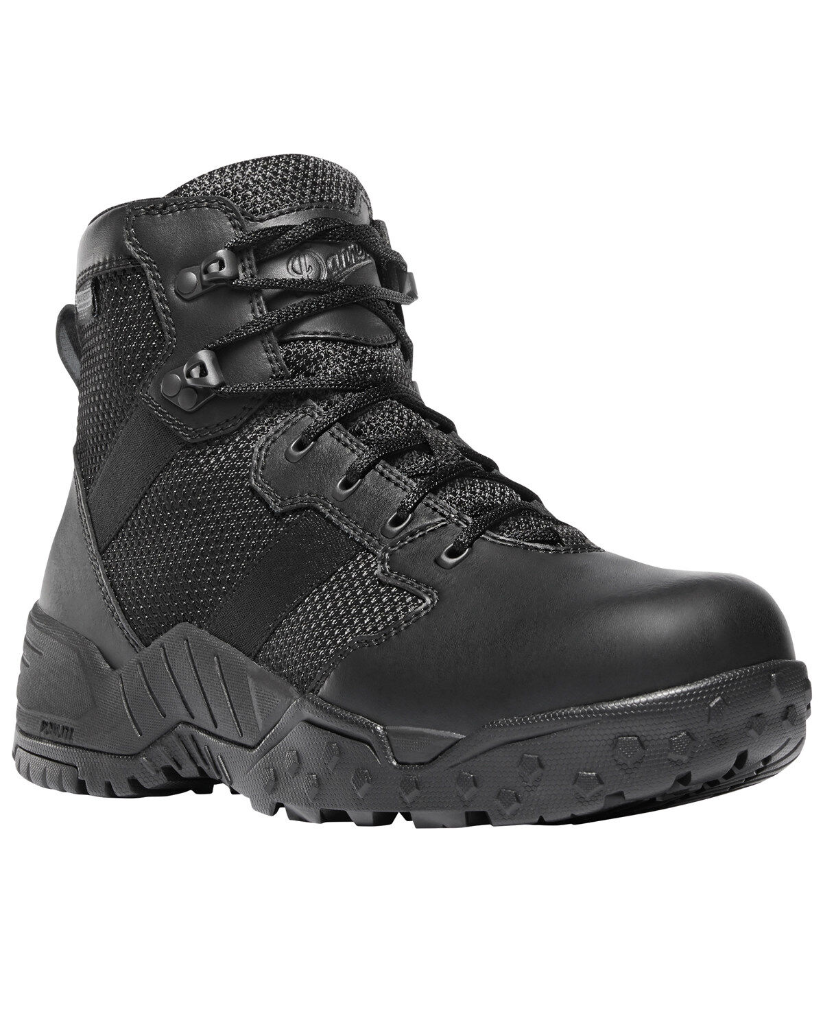 Danner Men's Black Scorch Side Zip 6" Boots - Round Toe