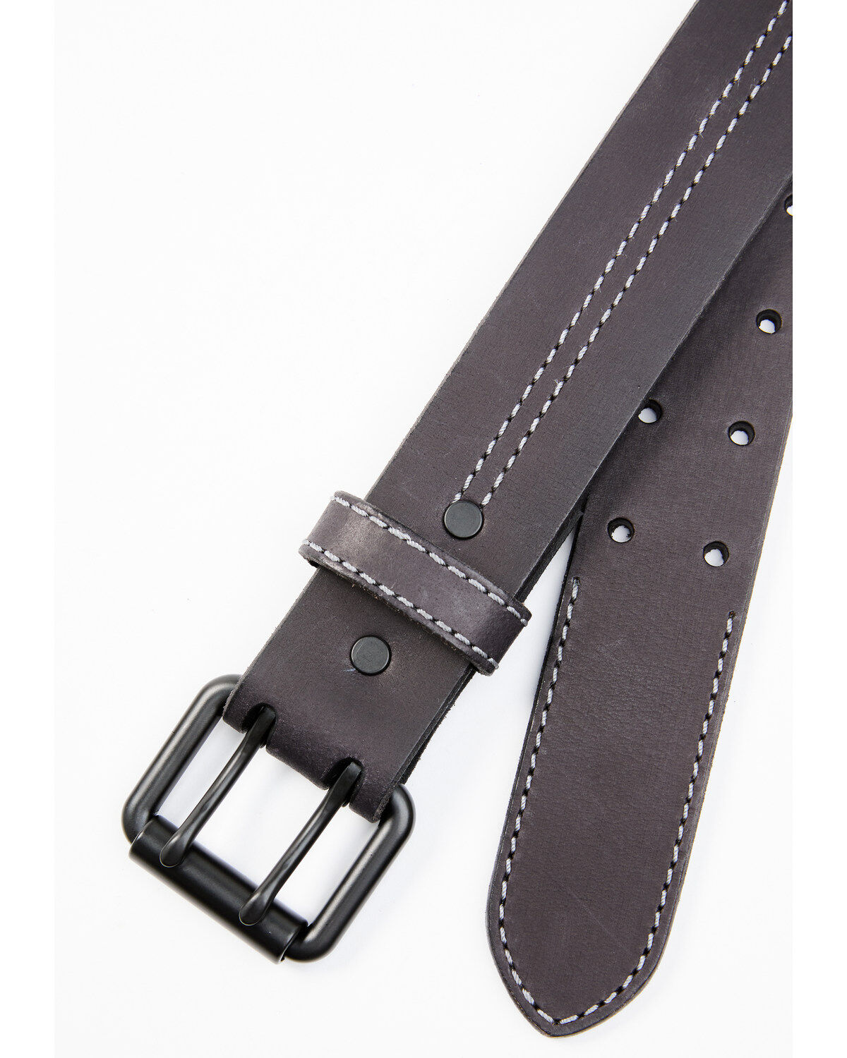 Hawx Men's Leather Double Prong Belt