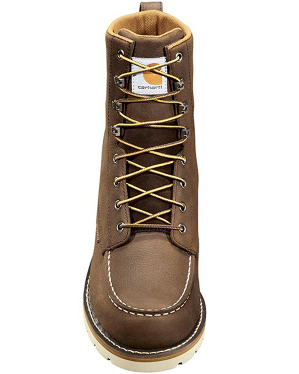 Carhartt Men's WP Soft Toe 8" Lace-Up Wedge Work Boots - Moc Toe
