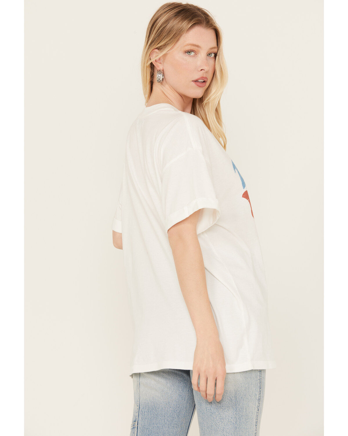 Girl Dangerous Women's Land of the Free Boyfriend Graphic Tee