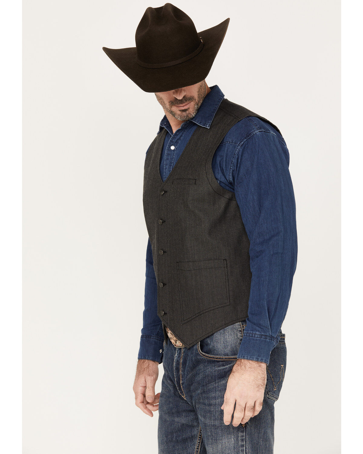 Moonshine Spirit Men's Drifter Herringbone Vest