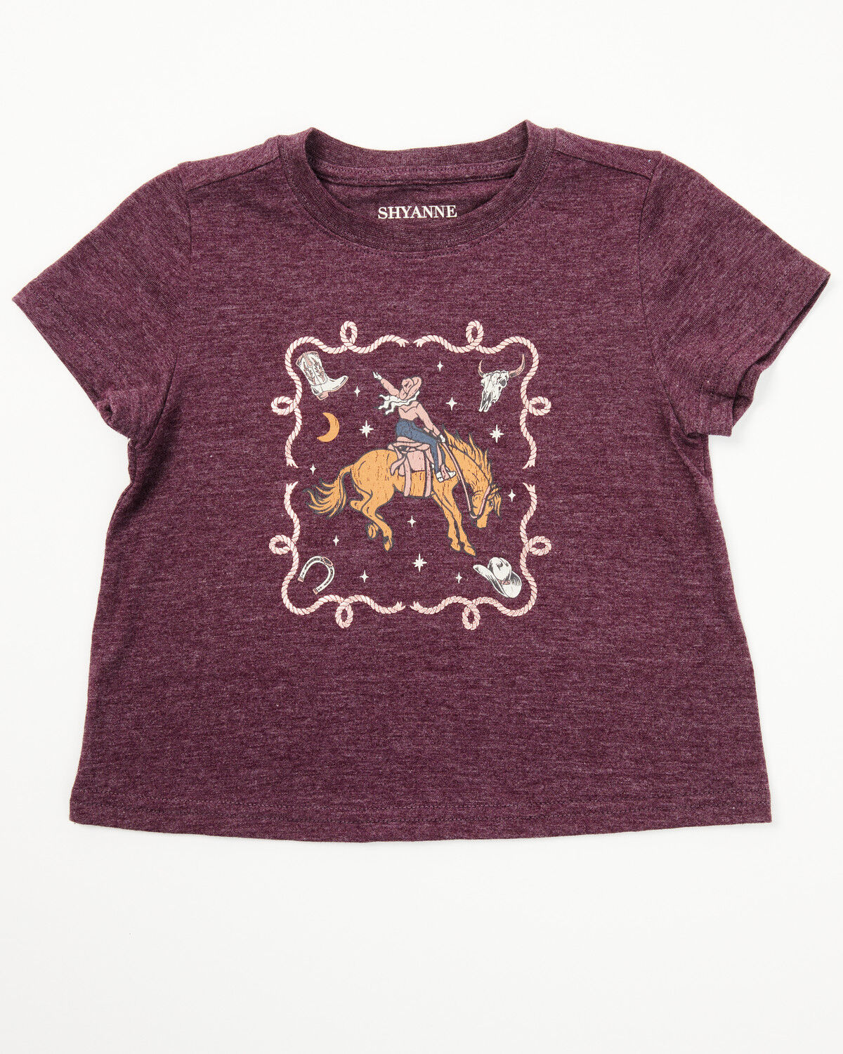 Shyanne Toddler Girls' Cowgirl Icons Short Sleeve Graphic Tee