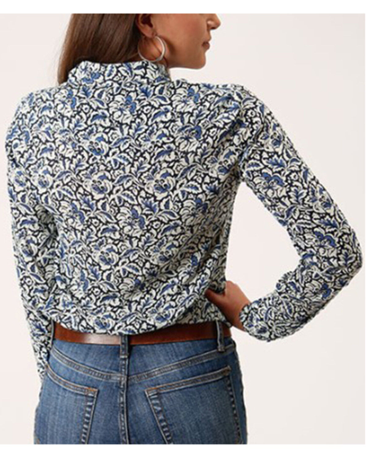 Stetson Women's Floral Print Long Sleeve Snap Western Shirt
