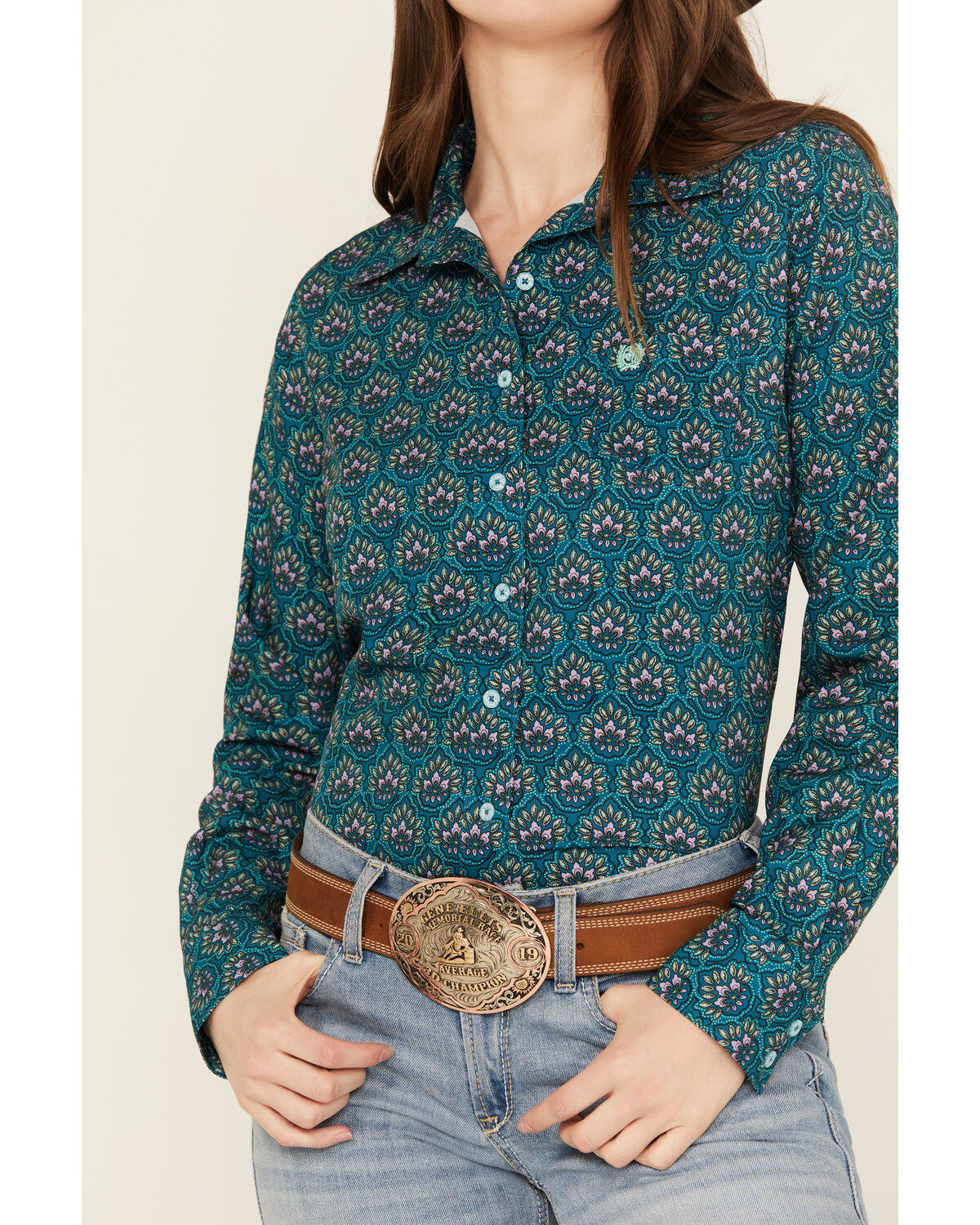 Cinch Women's ARENAFLEX™ Floral Long Sleeve Button Down Western Shirt