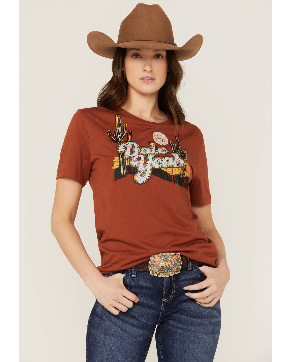 Panhandle Women's Dale Yeah Desert Short Sleeve Graphic Tee
