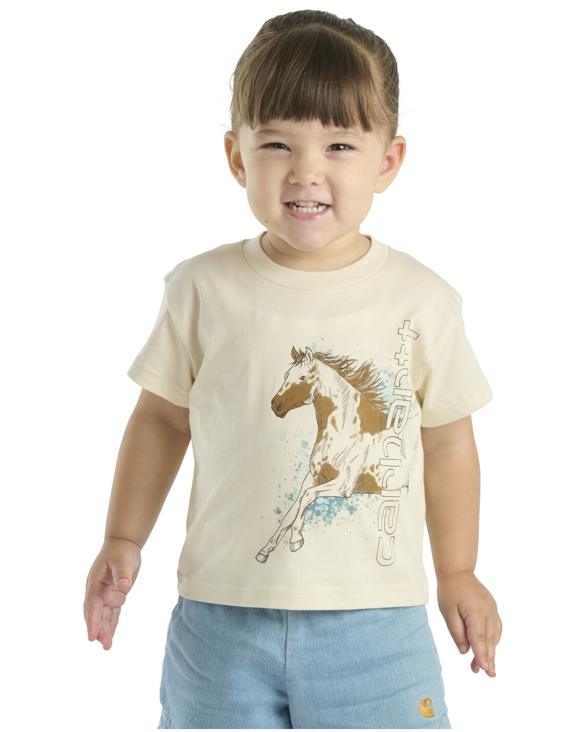Carhartt Toddler Girls' Horse Short Sleeve Graphic Tee