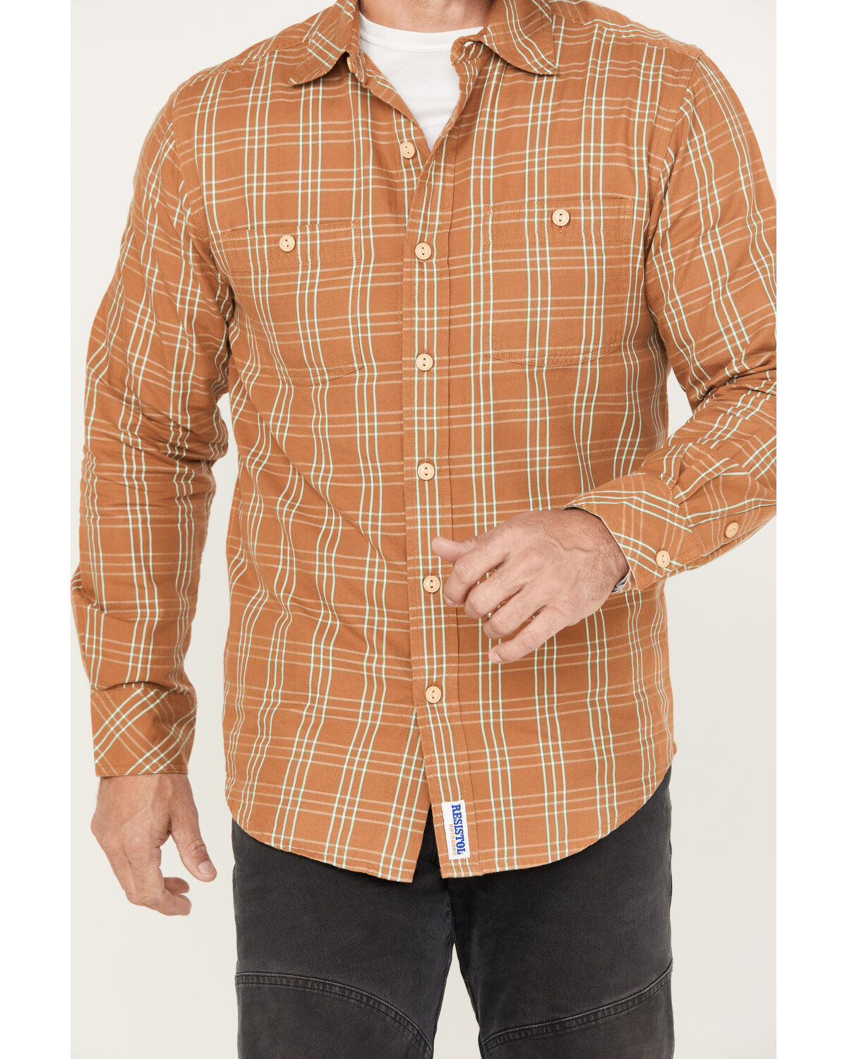 Resistol Men's Welby Plaid Button Down Western Shirt