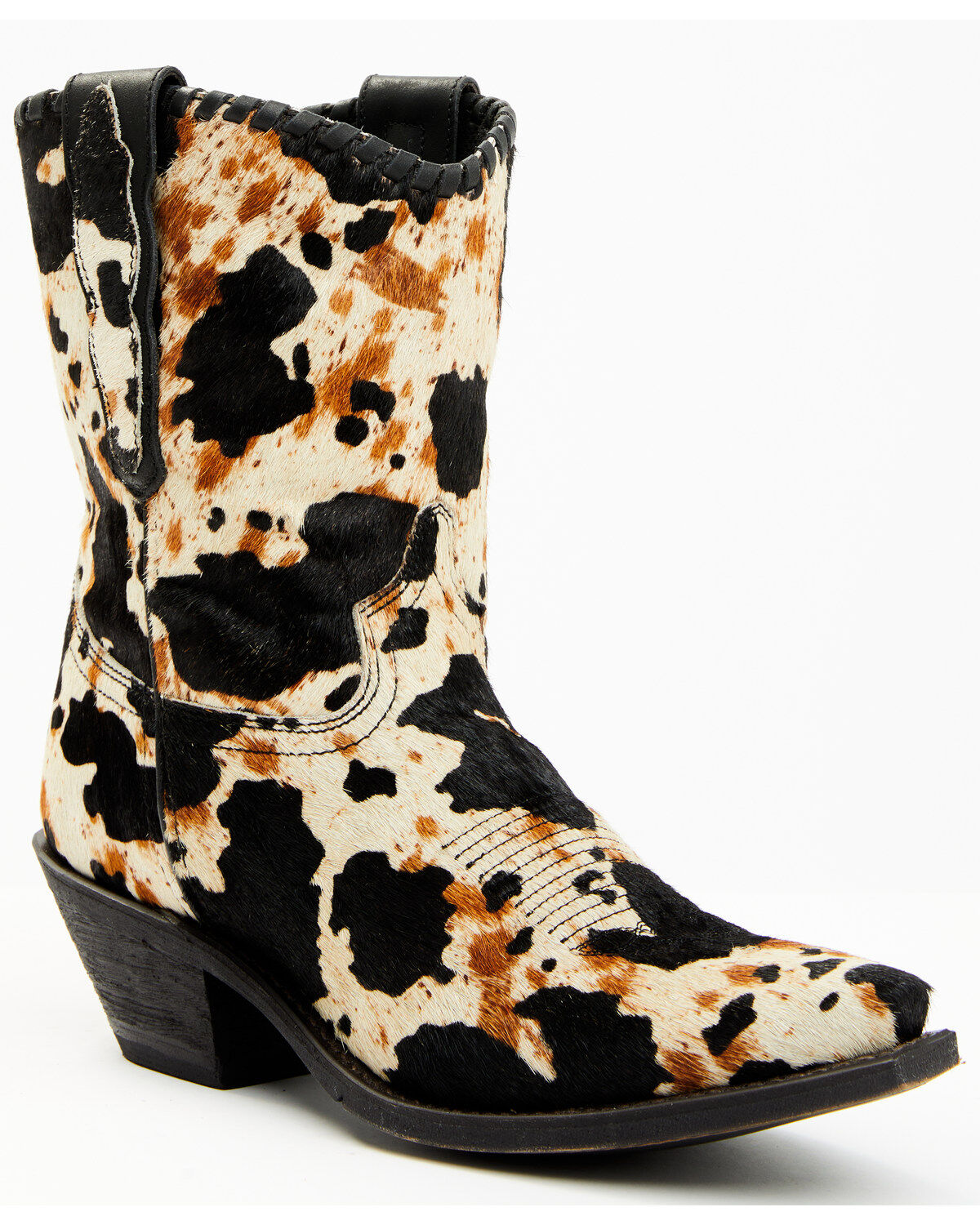 Laredo Women's Carleigh Hair On Hide Western Fashion Booties - Snip Toe