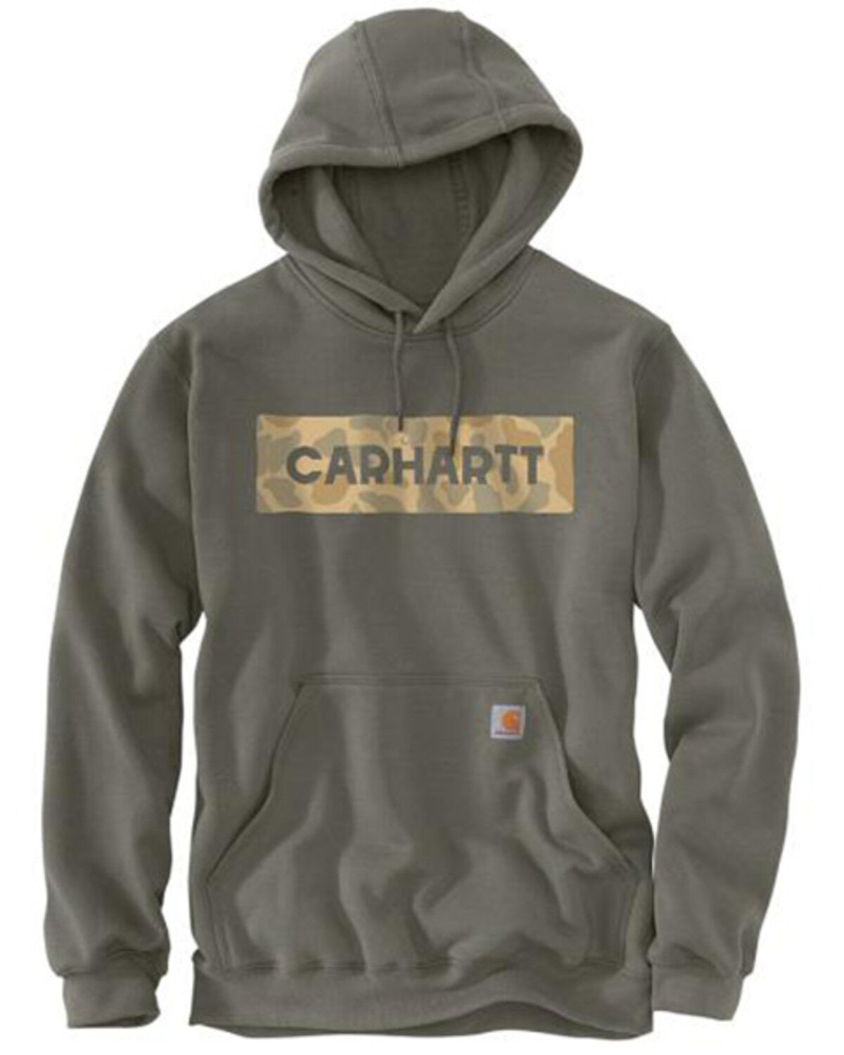 Carhartt Men's Loose Fit Midweight Camo Logo Graphic Hooded Sweatshirt