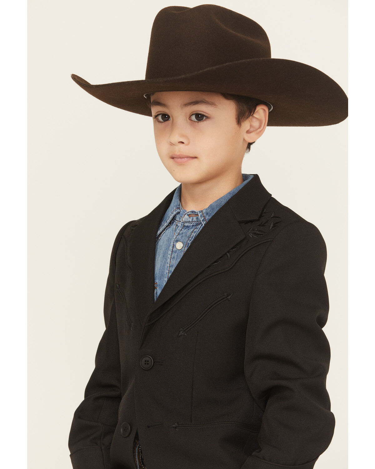 Scully Boys' Floral Embroidered Button-Down Sportcoat