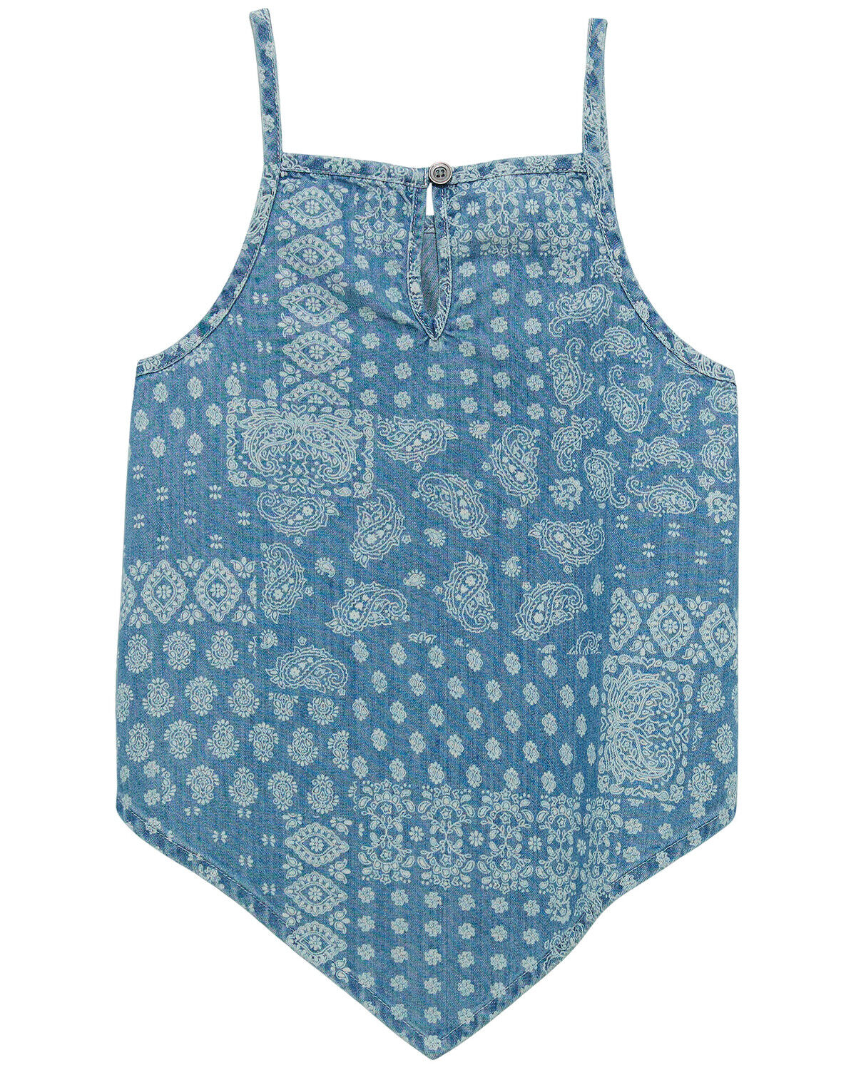 Wrangler Girls' Bandana Print Denim Tank