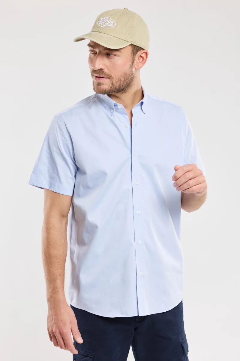 Chemise manches courtes - coton | BLUE
