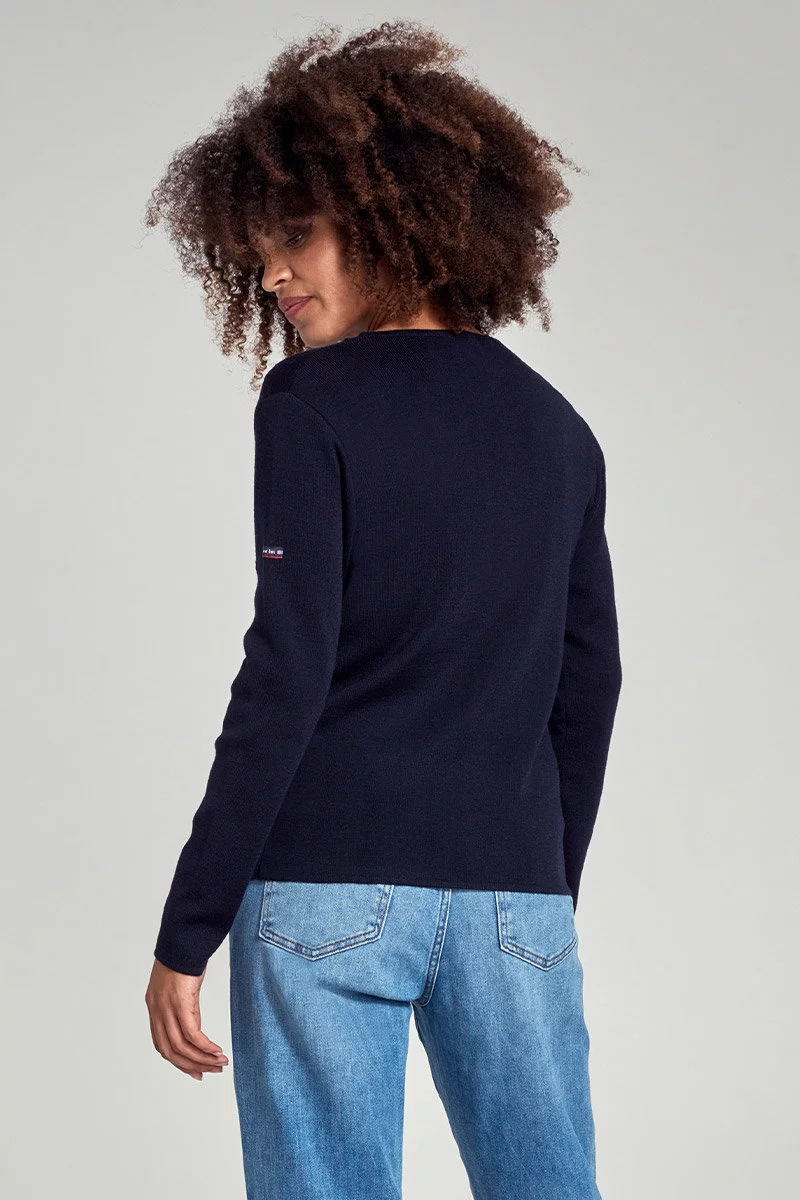 Cardigan col V - laine et acrylique | Rich Navy