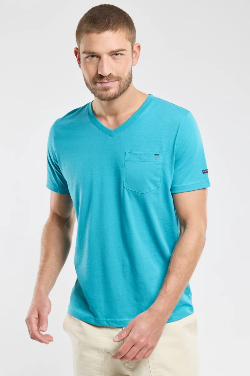 T-shirt col V - coton léger | Pagoda